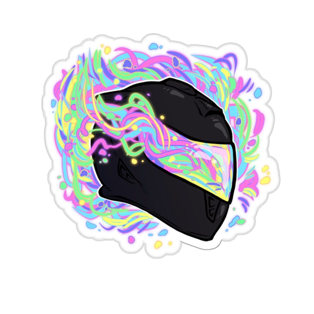 FLAME HELMET Sticker - Image 7