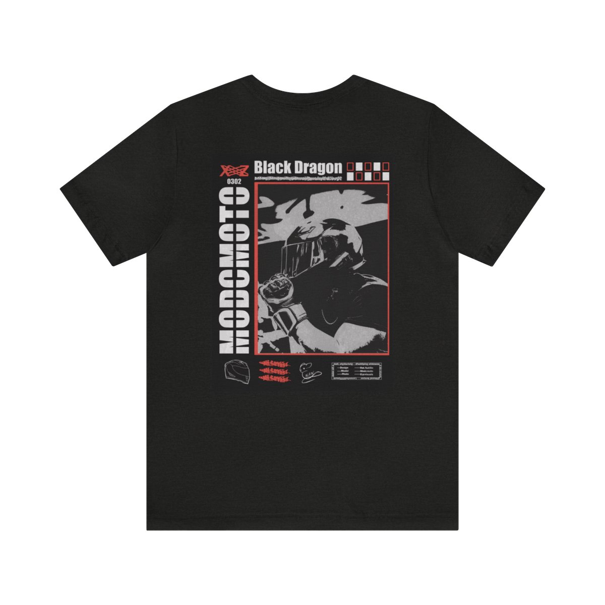 Black dragon hot sale t shirt
